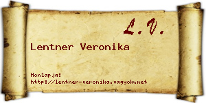 Lentner Veronika névjegykártya