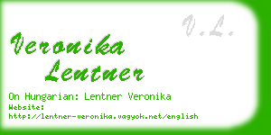 veronika lentner business card